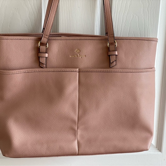 Nanette Lepore beautiful light pink large tote bags 8 pockets, New without tag. - Picture 8 of 8